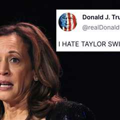 Here's How Kamala Harris (And Everyone Else) Reacted To Donald Trump's I Hate Taylor Swift Post