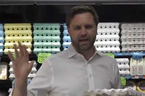 J.D. Vance Accused of 'Lying' About Egg Costs During Grocery Store Visit