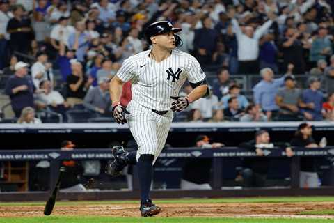 Giancarlo Stanton looks in playoff form with power burst during Yankees’ clincher