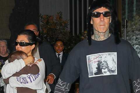 Kourtney Kardashian and Travis Barker Bring Baby Rocky on Blink-182 Tour