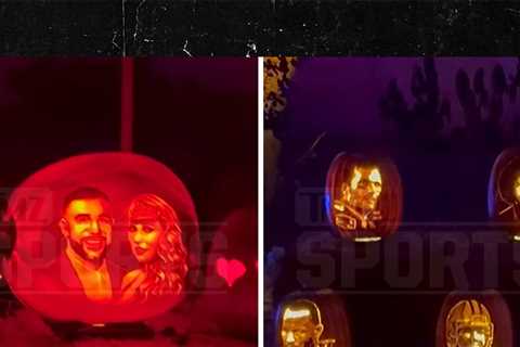 Travis Kelce, Taylor Swift Get Jack-O'-Lantern Treatment At Halloween Exhibit