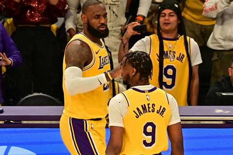 LeBron & Bronny James Make History, First Father-Son Duo To Share Court