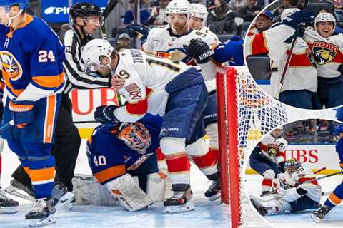 Islanders squander three-goal lead in telling lopsided loss to defending champion Panthers