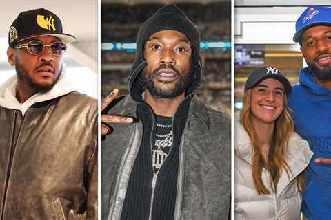 Paul George, Meek Mill Hit Yankee Stadium For World Series Game 3