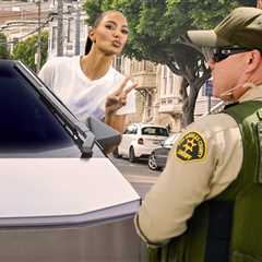 Kim Kardashian Pulled Over in Tricked-Out Tesla, Not Her First Offense