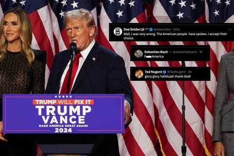 Donald Trump Wins 2024 Election: Rockers React With Joy and Anger