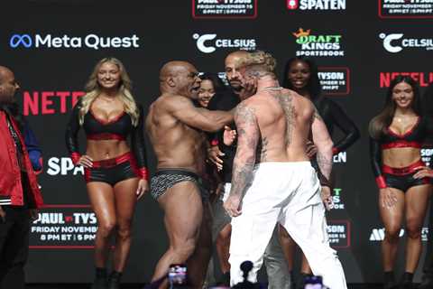 Here’s why Mike Tyson slapped ‘f–king a–hole’ Jake Paul in insane weigh-in moment