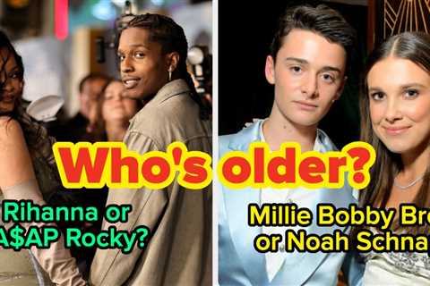 If You Can Correctly Guess Which Celebrity Is Older, Then I’ll Be Very Impressed!