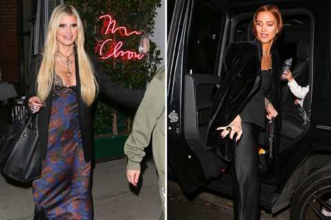 Jessica Simpson Steps Out for Family Dinner, Eric Johnson Skips Out