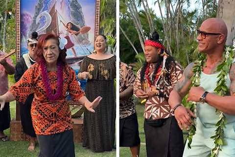 Dwayne Johnson Dances With Mom at 'Moana 2' Premiere in Hawaii