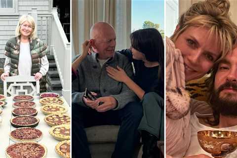 Bruce Willis, Martha Stewart and More Celebs Celebrate Thanksgiving 2024