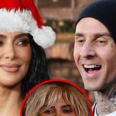 Kim Kardashian Drops 'Santa Baby' Cover Produced by Travis Barker