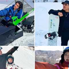 Celebs Playing Winter Sports ... On Your Mark, Get Set, Snow!