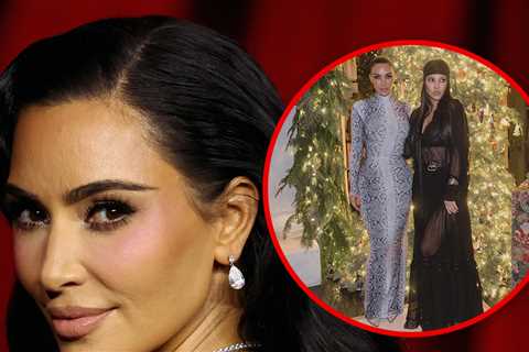 Kim Kardashian Ditches Walking Boot for Xmas Party, Weeks After Breaking Foot