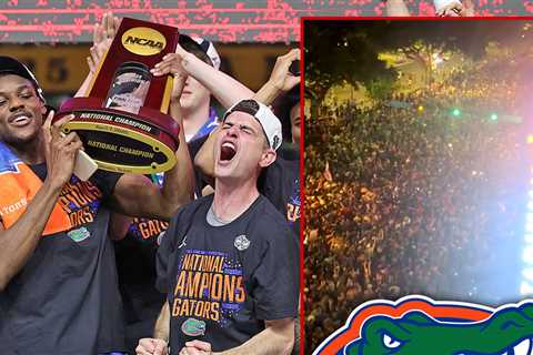 Gators Fans Flood Gainesville Streets To Celebrate Florida National Championship