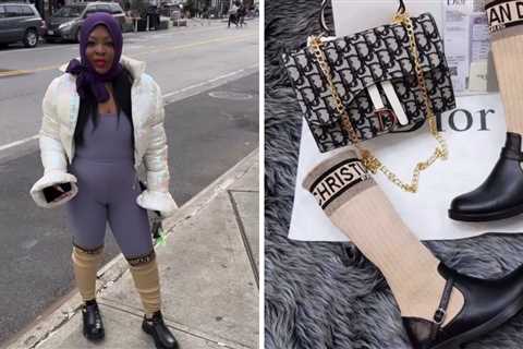 Onijah Robinson Was Spotted in a Purple Savage X Fenty Set with a White Sequins Jacket and..