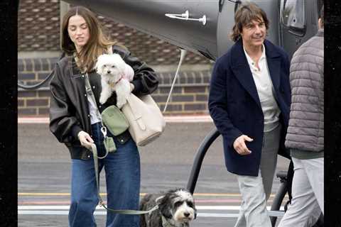 Tom Cruise, Ana de Armas Dating Rumors Continue, Arrive in UK via Chopper