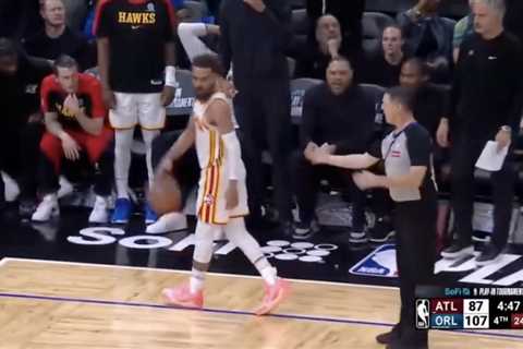 Trae Young ejected after trolling refs in Hawks’ lopsided play-in loss to Magic