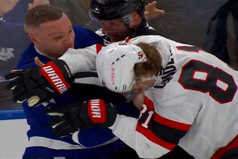 Maple Leafs-Senators playoff opener ends with multiple fights