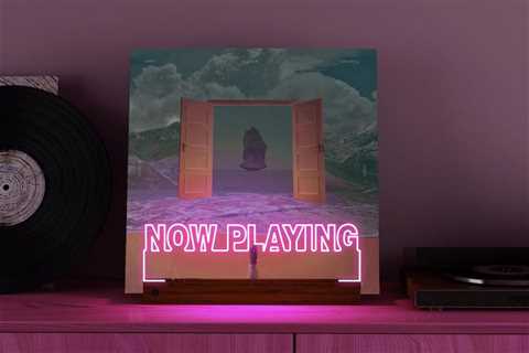 Now Playing: This Vinyl Record Display Lights Up to Showcase Your Current Album Obsession – And..