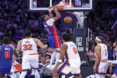 Ausar Thompson has career night to help keep Pistons alive