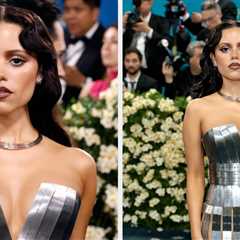 Jenna Ortega's Stunning Metallic Met Gala Look Was Actually Made Entirely Out Of Rulers