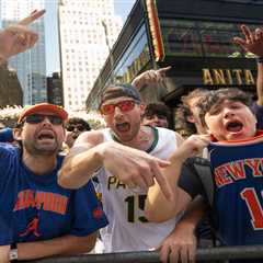 Pumped-up Knicks fans take party outside in bid to beat rival Celtics