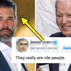 Donald Trump Jr. Is Being Called Disgusting And Vile For His Post About Joe Biden's Cancer Diagnosis