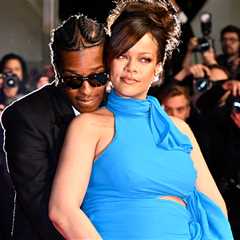 A$AP Rocky Hugs Rihanna's Pregnant Belly on Cannes Film Festival Red Carpet