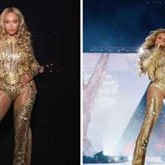 You ask, we answer! Beyonce Wore a Gold Custom Lindsey James Look on the Cowboy Carter Tour