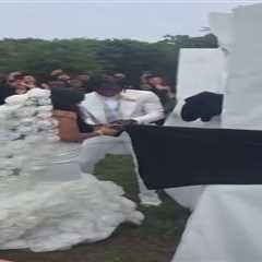 Jaguars’ Travis Hunter marries Leanna Lenee in stunning wedding — and surprises new wife with..
