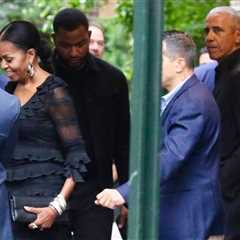 Barack and Michelle Obama Spotted Together at NYC Hotel