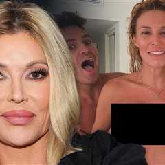Brandi Glanville Strips Off Top, Friend Grabs Her Boobs in Steamy Snaps