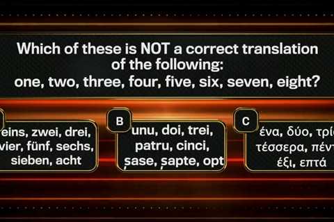 The 1% Club's Language Conundrum Stumps 37 Contestants: Unravelling the Logical Solution