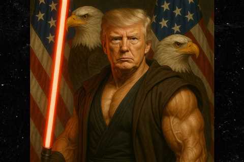 Donald Trump Shown As Ripped Sith Lord in A.I. Photo Posted by White House