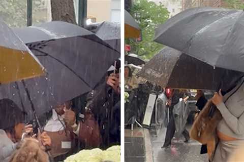 Rihanna Smacked in Face by Umbrella Before Met Gala, on Video