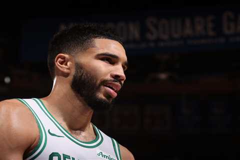 Celtics’ star Jayson Tatum helped off court with scary injury in closing minutes of Game 4