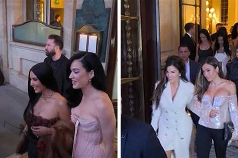 Kim Kardashian, Katy Perry & Lauren Sanchez Hang Out in Paris