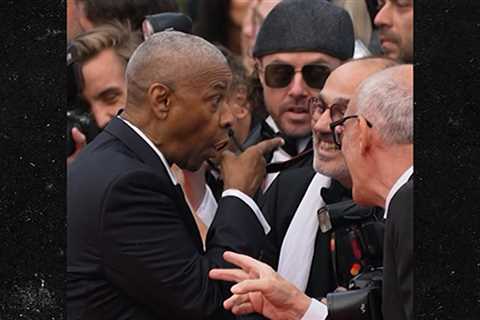 Denzel Washington Fumes at Photographer on Cannes Red Carpet, on Video