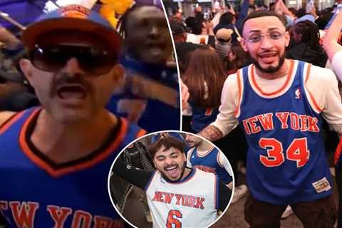 Knicks fans take over Gainbridge Fieldhouse, party outside MSG after thrilling Game 3 win