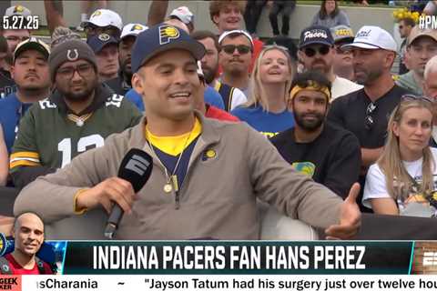 Viral Pacers fan who had trash thrown at him by rowdy Knicks nuts gets hero’s welcome in Indiana..