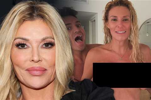 Brandi Glanville Strips Off Top, Friend Grabs Her Boobs in Steamy Snaps