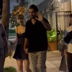 Taylor Swift, Travis Kelce Hold Hands During Date Night in Florida