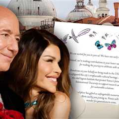 See Jeff Bezos and Lauren Sanchez's Wedding Invitation