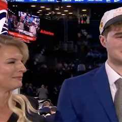 Liam McNeeley in tears with mom Ashley in emotional 2025 NBA Draft moment
