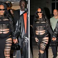Rihanna and A$AP Rocky Bring Son Riot to Runway Show, Then Go Clubbing
