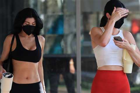 Kylie and Kendall Jenner Show Off Toned Abs After Pilates Session