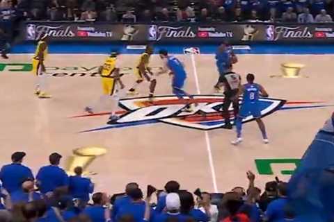 Fans mock NBA, ABC for putting ‘CGI’ trophies on Finals court after outcry