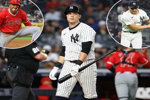 Yankees’ bats feeble again as scoreless streak hits 20 innings during loss to Angels in extras