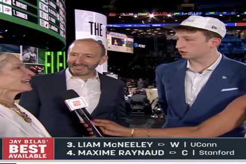 Danny Wolf has awkward ‘New York’ moment with mom after getting drafted by Nets